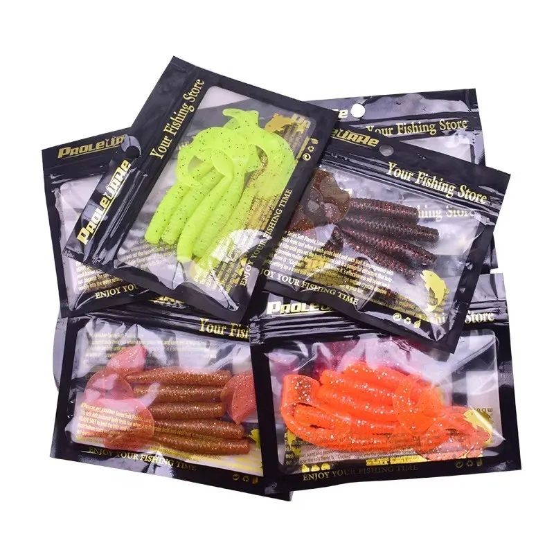 5pcs/Lot Worm Curly Soft Bait  - Fishing Lure Swimbait review and price