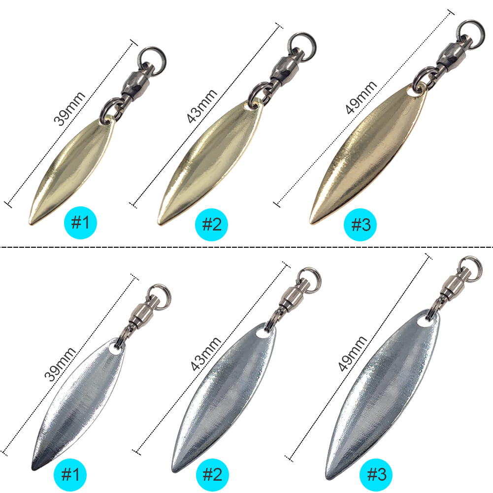 10pcs Willowleaf Blades Spinne - Fishing Lure Buzzbait review and price
