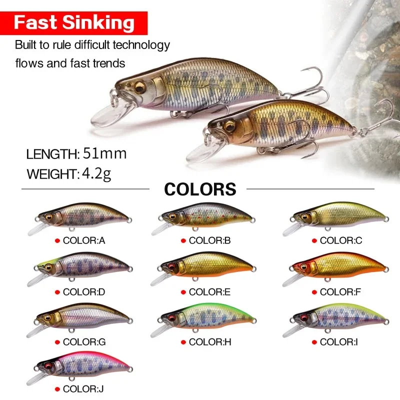 1pc Japan Design 51mm 4.2g Sin - Fishing Lure Swimbait review and price