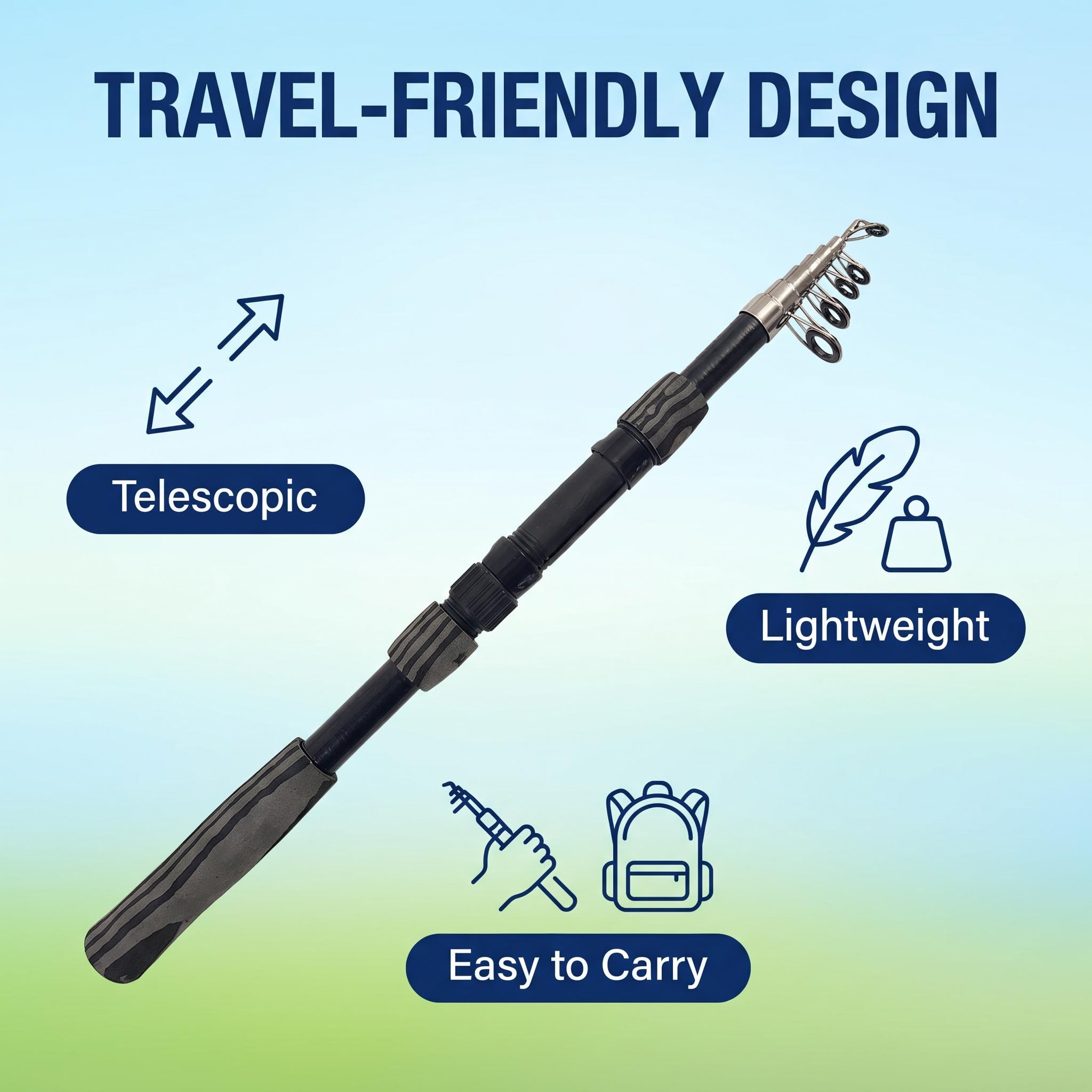 Portable Telescopic Fishing Ro - Fishing Lure Spinner review and price